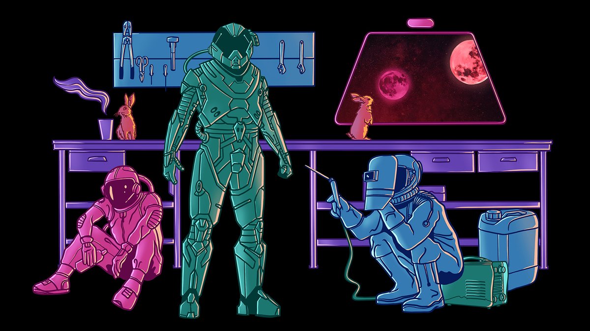 XBorgHQ's tweet photo. The deciphered code offered us blueprints for a new suit

With hope restored, we began to labour 

Following sleepless nights of forging

It was finally complete

A key to new-found technology

We call it Prometheus https://t.co/v3Xj5ZtysM