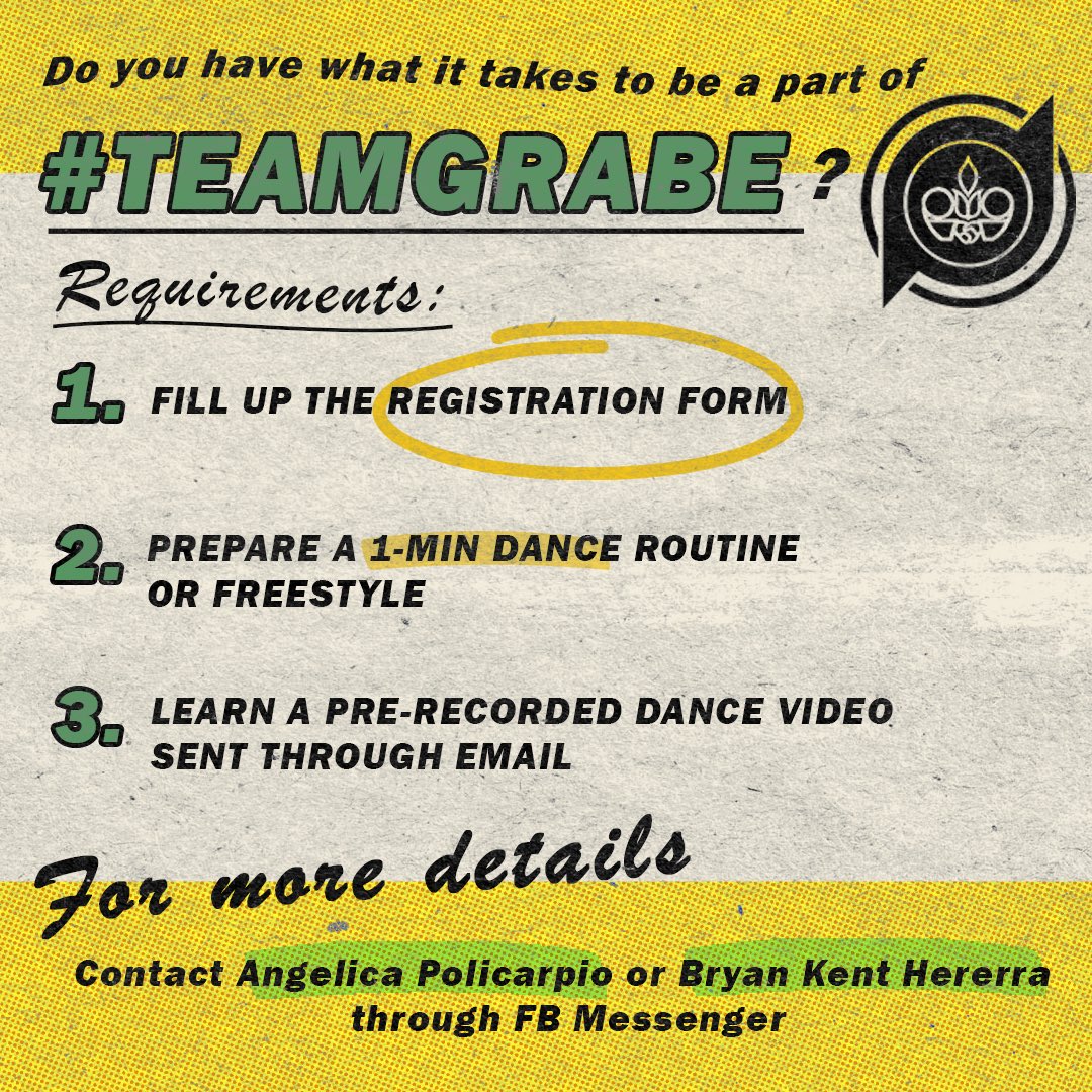 PrecomDT's tweet photo. Fill-up this Registration Form and wait for the confirmation email to know more about the details.
https://t.co/EBmY4vLMEN
For more details, contact Angelica Policarpio or Bryan Kent Herrera through FB Messenger or 09561452649
#CDPT
#PrecomGrabe
#CPDTAuditions2022 https://t.co/ZHxCo43FaX