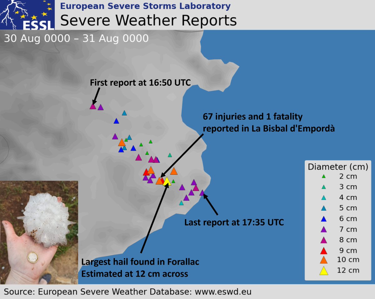 If you are interested in some (not light!) lunch reading, we have just posted a blog on the predictability of the giant hail event in Catalonia from last week: essl.org/cms/on-the-pre…