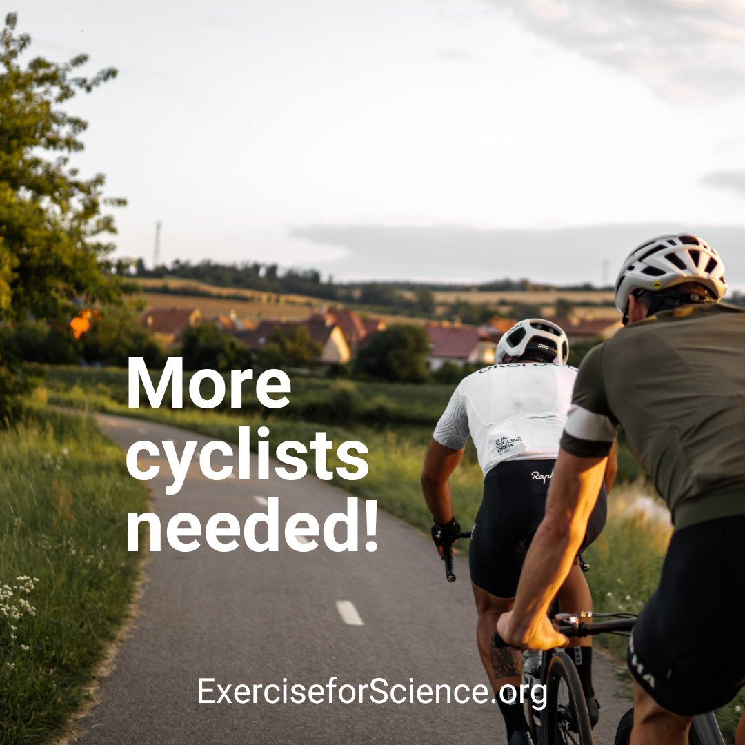 Running4Science's tweet image. We need cyclists to join our study into how #cycling affects joint health. You'll get a free low back and hip MRI scan. REQUIREMENTS: female aged 50 to 60, or male aged 30 to 40, cycling at least 8,000km per year. You're well and uninjured. 
Register at exerciseforscience.org/cycling-study