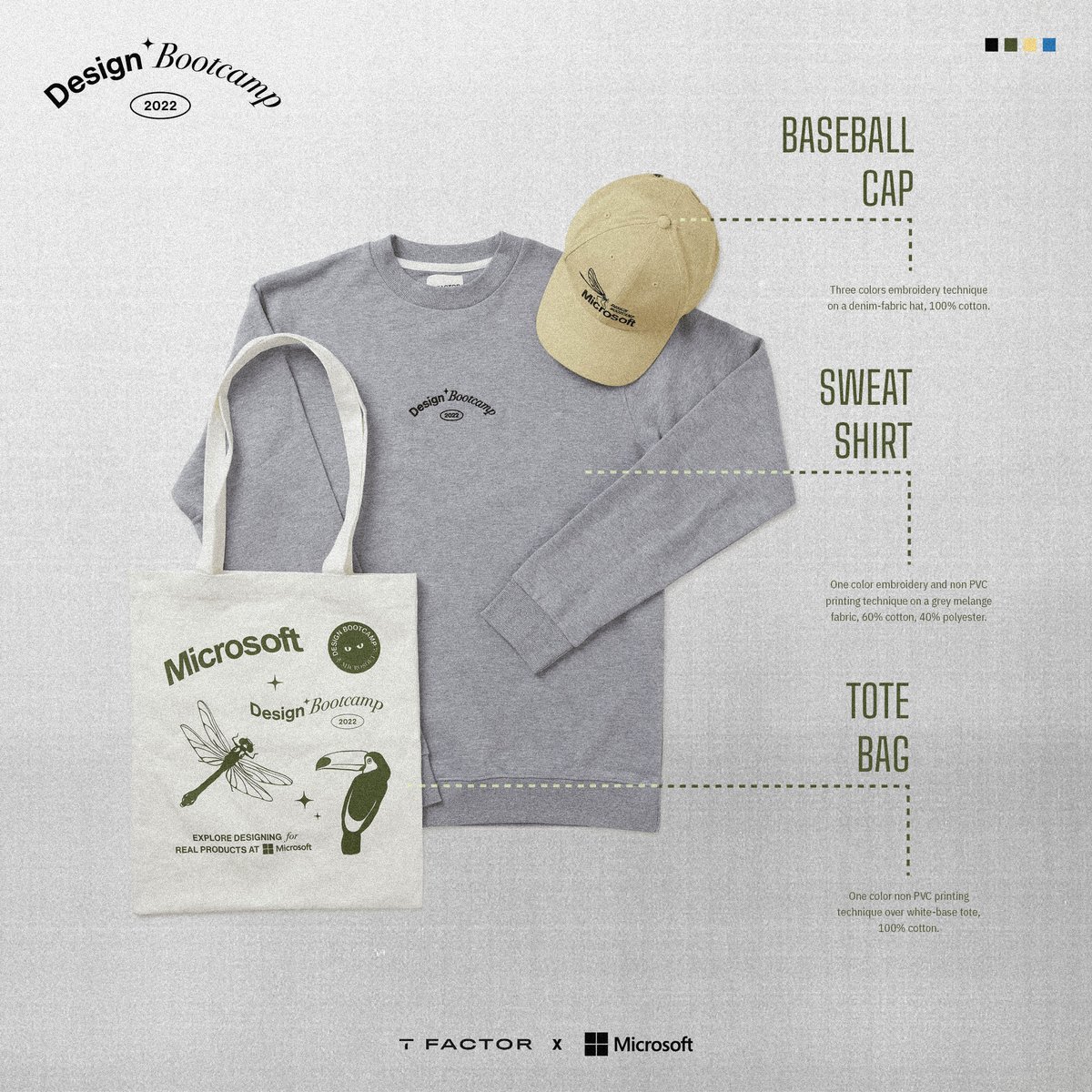 myTFactor's tweet photo. @Microsoft / #TFactor

A new production of sweatshirts, baseball hats, and tote bags.
Beautifully designed by Tal Nistor.

#fashion #design #sweatshirt #totebag #baseballcap  #custom #companyculture 
#creatingbrandnewlabels https://t.co/vzFhPMUV64