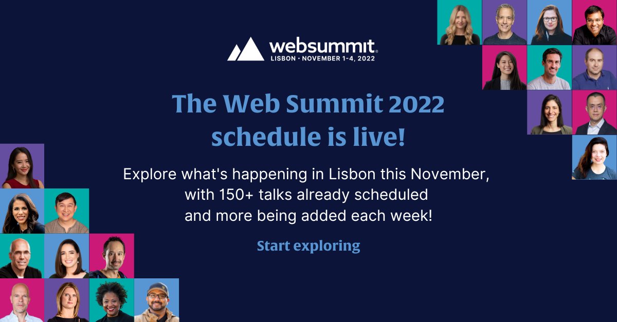We're back and better than ever! 🔥

Check out all the talks happening live from Lisbon this November to start planning your time at #WebSummit 👇
news.websummit.com/Schedule_is_li…