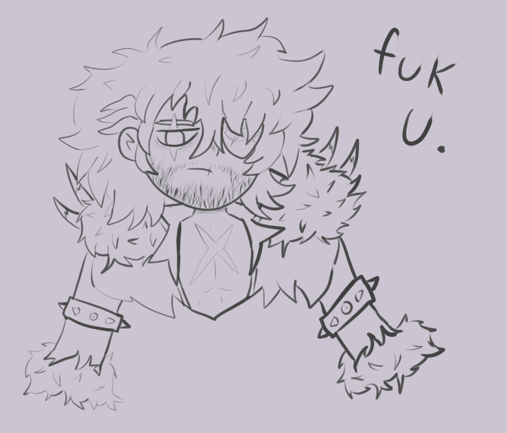 OutcastOverkill's tweet image. I like doing the floof ☁️ 🖤