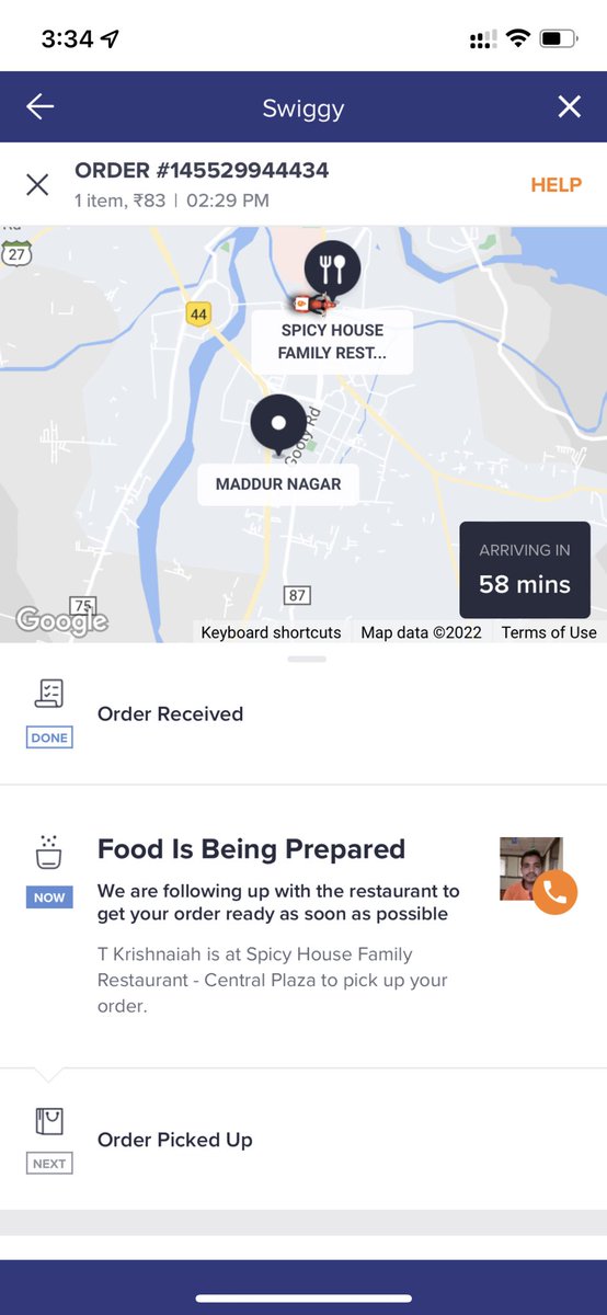 imohanchandra's tweet photo. @Swiggy Hi Team, Your delivery service is not good in my location as i have ordered nearly 3 times in the last 15 days everytime it’s getting delayed. Now also i ordered an item it’s almost taking 2 hours to delivery.This is not good at all. https://t.co/ThrY3kwFJA