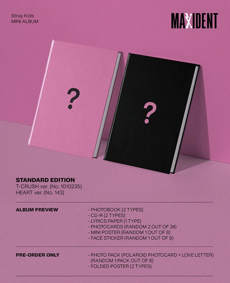 auschannie's tweet photo. ⚠️ ATTENTION STAYS!!⚠️

I will be giving away 1 Stray Kids MAXIDENT T-CRUSH ver. Album🤠

STEPS TO ENTER-
•must be following!
•rt &amp; like besties!
• send your fav skz meme in the replies along with your bias (or bias line if you’re unloyal 🤭)

giveaway ends after comeback day! https://t.co/VNX9RKvnLo