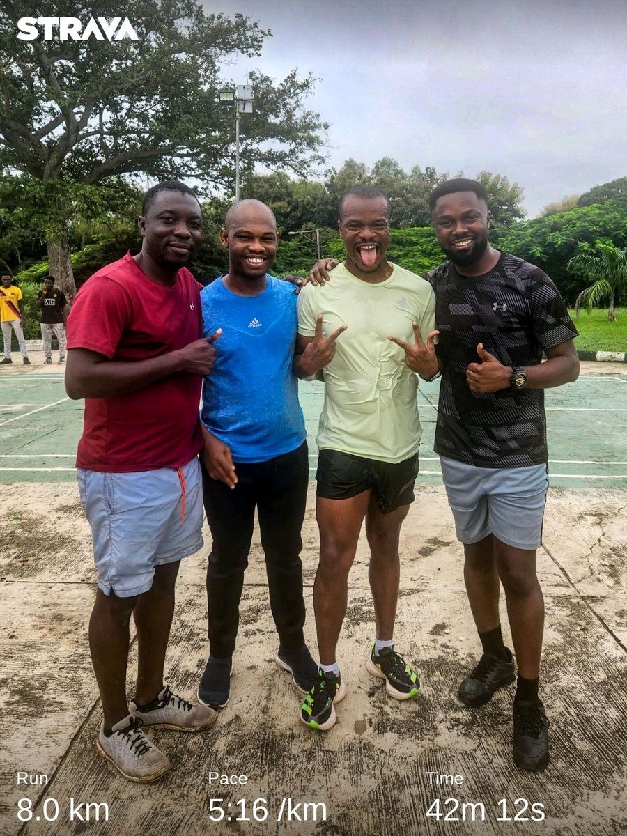 Nwankpa_A's tweet photo. Post run pic with my people @PhilipObaji, @sonnyogbu and @DubeAbrak https://t.co/mILUyYr3iv