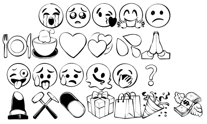 絵文字って漫画に直で打ち込んで良いものなのか調べてもいまいちよくわかんなかったので描いてる。
フォント系もパソコンに元から入ってるやつなら良いんかな???もうよくわからんって思いながら毎日暮らしてる 