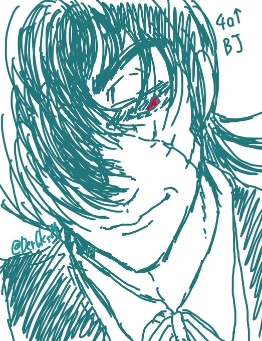 【落書き】※過去絵
#黒男の日 なので今まで描いたBJの一部。
2枚目はトキワ荘のお休み処で描きました 