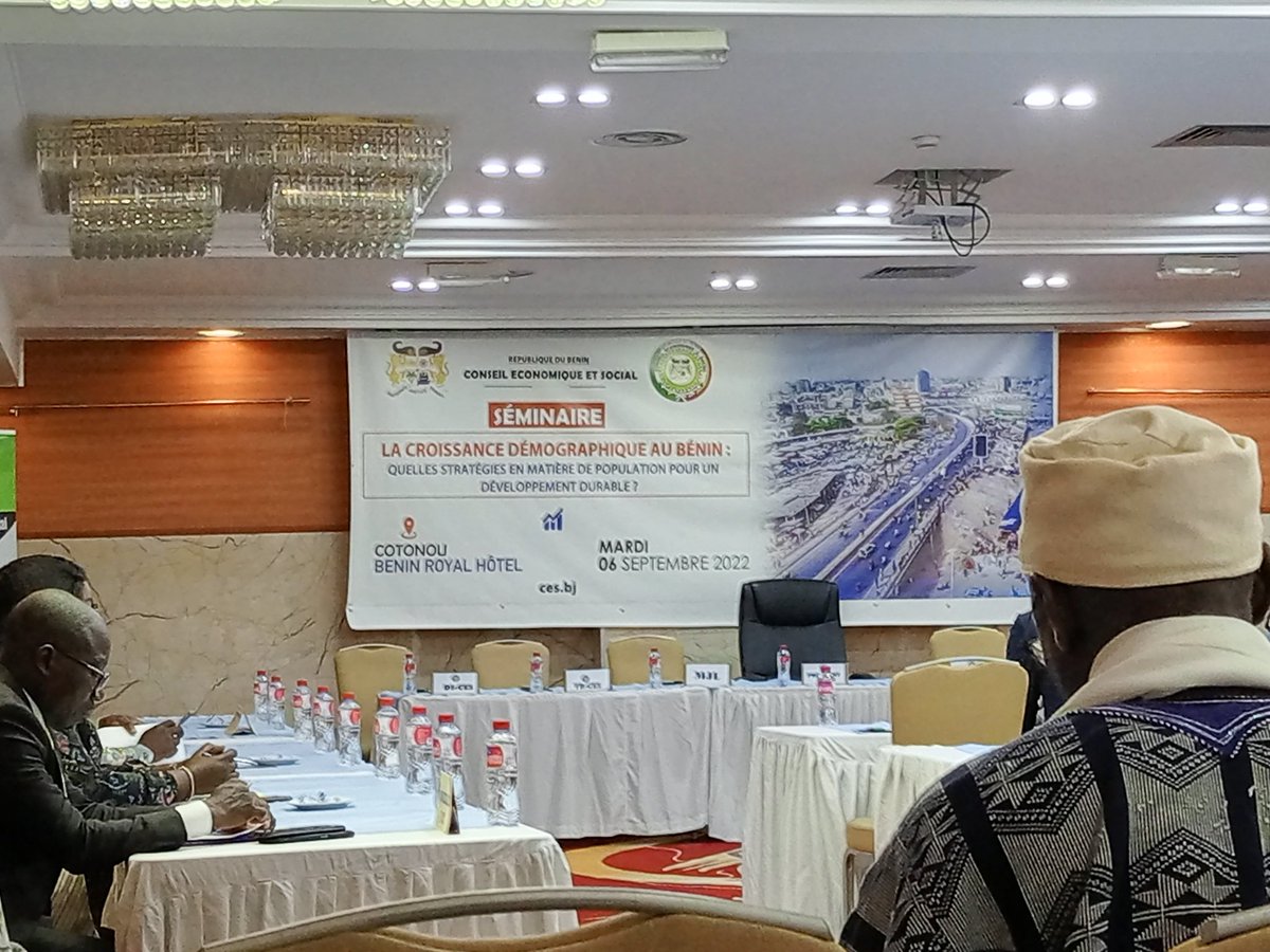 TotohouI's tweet photo. Bénin Royal Hotel, accueille dans ses locaux ce mardi 06 septembre 2022 la plus grande conférence du Conseil Économique et Social sur le Thème: La croissance démographique au Bénin:Stratégie en matière de population pour un développement durable. #UNFPA. https://t.co/krbIL8nXf6