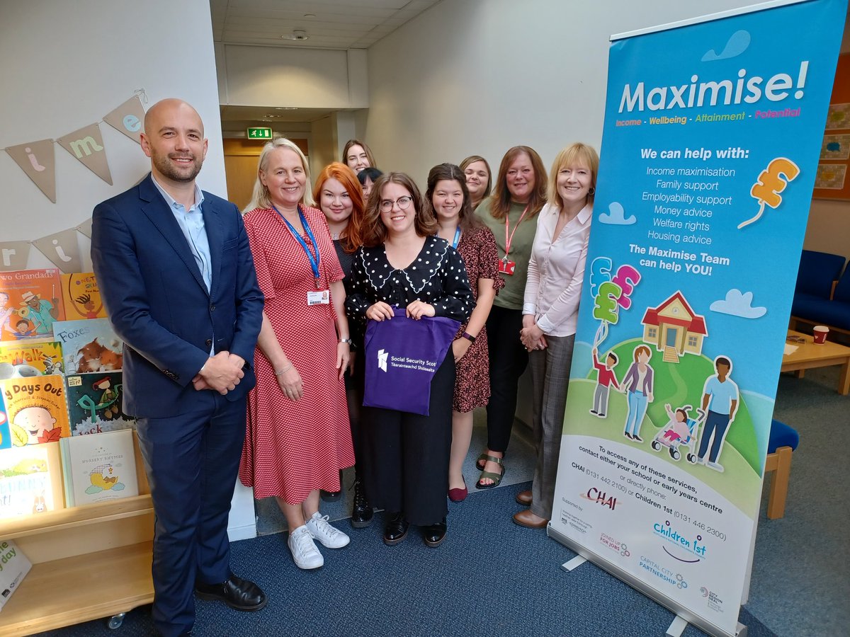The Maximise project at Moffat Early Years Centre was visited by Social Security Minister <a href="/BenMacpherson/">Ben Macpherson MSP</a> last week to hear more about our work.  The Minister met some Maximise families and spoke with staff who support them.