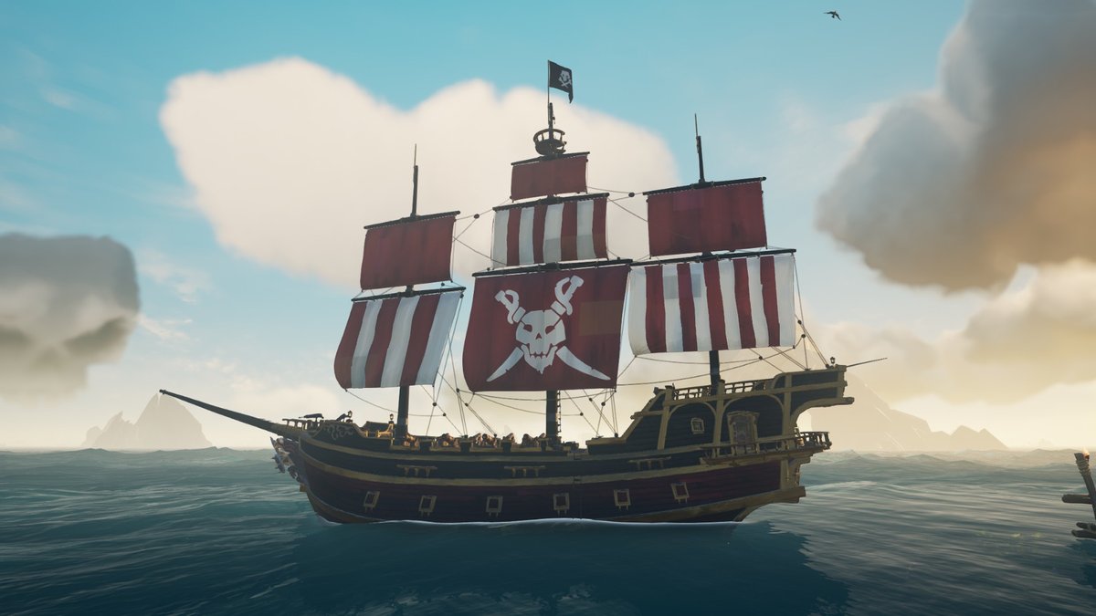 Ahoy there mateys!

My name is Fortune Finn and this is my ship The Laughing Scoundrel. 
Here I post and share Sea of Thieves/pirate related content and show off the Jolly Rogers I make for the great pirates out here. 🌴🌊

My dream since day one is to get my own sails one day!