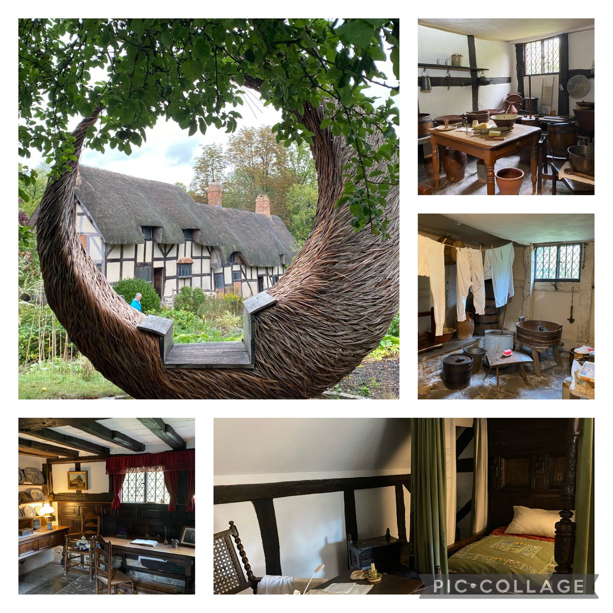 clairebrig's tweet photo. Little trip around Anne Hathaways Cottage this morning on our BackRoads Tour - this is one of my favourite buildings in the UK - super cute and our group loved it! @ATAS_travel #smallgrouptouring https://t.co/FfxtaYcMGT