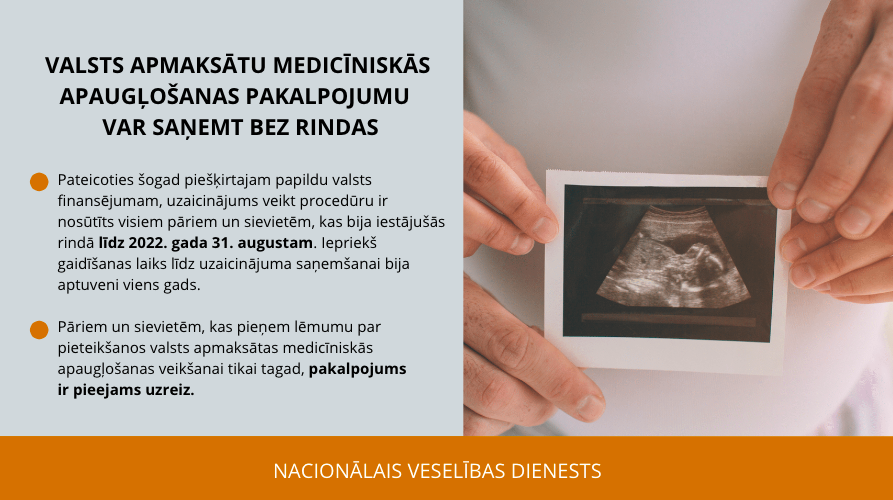 VMNVD's tweet photo. 🤩 Valsts apmaksātu medicīniskās apaugļošanas pakalpojumu šobrīd var saņemt bez gaidīšanas rindā. Pilna aktualitātes ziņa un informācija par pieteikšanos pakalpojuma saņemšanai 👉 https://t.co/tuYDfc4YH5 https://t.co/Tr8xjRFF0B