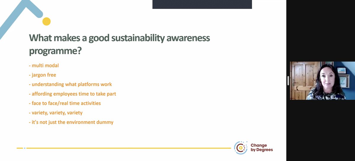 SpringboardCom's tweet photo. Madeleine Murray, Co-CEO & Founder @changebydegrees is sharing the problems that organisations face when it comes to implementing sustainability strategies and the programme that Change by Degrees have developed to combat this. #PRIIInternalComms @SandycoveIsland @PRII_ie https://t.co/CzH9GnqFBz