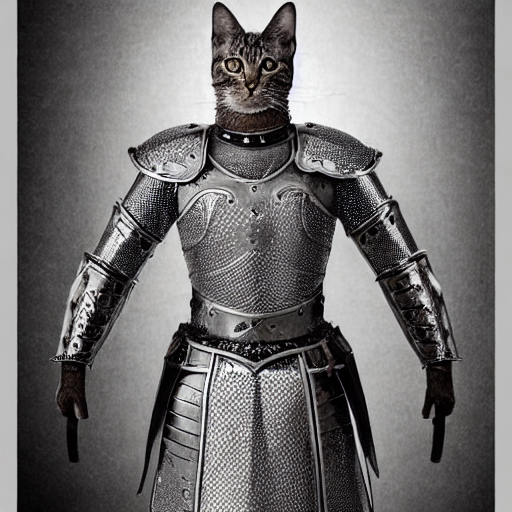 「猫騎士#stablediffusion "a cat knight, portr」|薮原圭人のイラスト