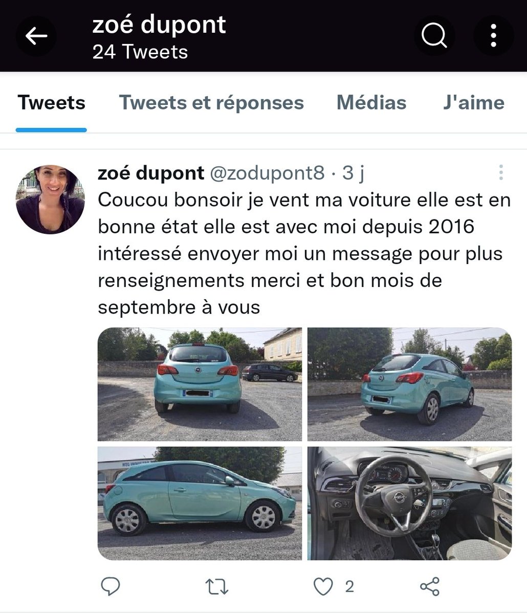 Acheter une voiture dans la confiance sur twitter : Check ✅️