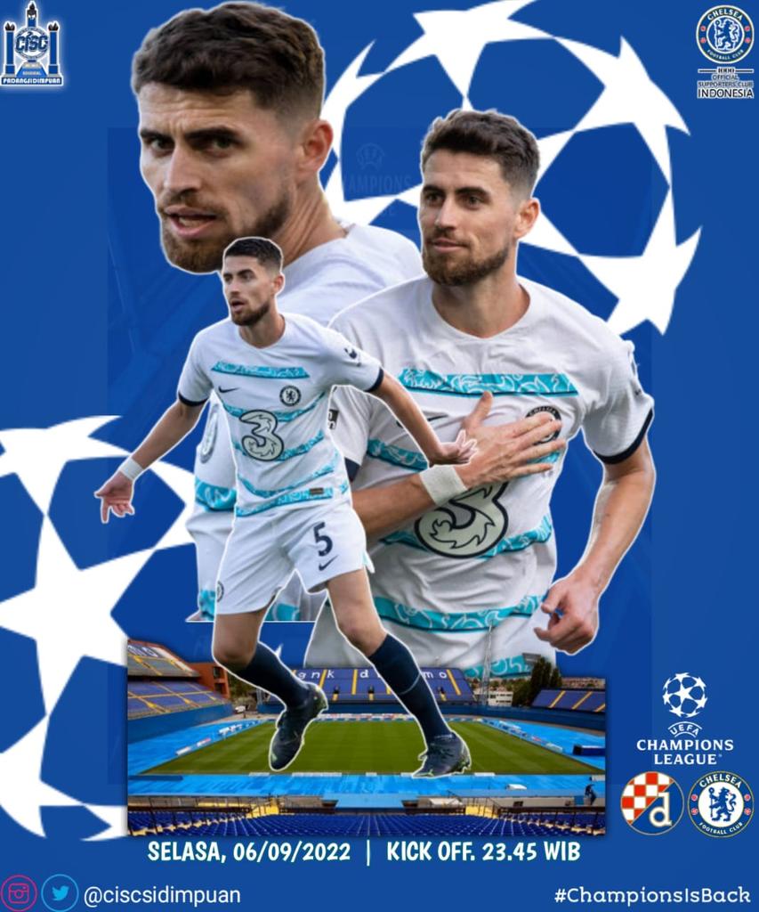Yes!! Chelsea menjadi laga pembuka liga cempyen musim ini 💪 #ThisIsCISC #ThePrideOfCISC