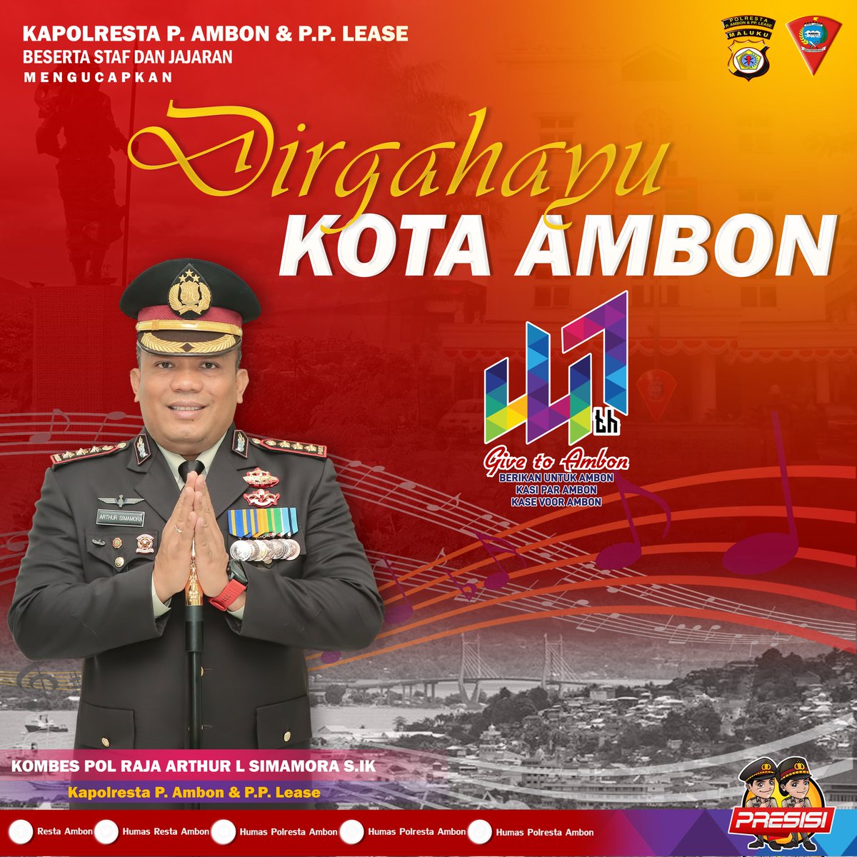 Restaambon's tweet photo. #ambonmanise #ambon #tabea #PolriPresisi https://t.co/eBkNYjuXq0