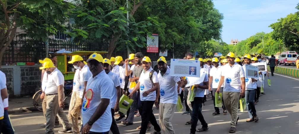 NSSChennai's tweet photo. The nss volunteers participated in the #AzadiKaAmritMahotsav walkathon organized by Indira Gandhi centre for Atmoic Research at Chennai on 28th August.
#IconicWeekCelebrations
#NSSindia
@YASMinistry @ianuragthakur @_NSSIndia @PMOIndia @pankajsinghips @NisithPramanik @pibchennai https://t.co/HWGLzxRabS