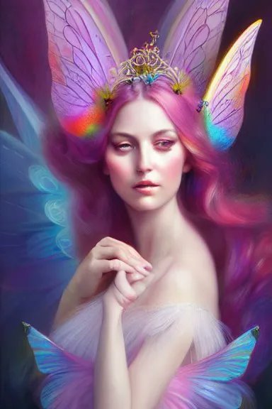 sv200024's tweet photo. A Portrait of a Fairy with Rainbow Wings Made with @NightcafeStudio #NightcafeStudio
https://t.co/QdusZhGRD4
#RainbowWings #ArtificialIntelligenceArt #MagicOfTheRainbow #Fairy #AbstractArt #PortraitOfTheGoddess #StableDiffusion #DigitalPainting https://t.co/WlKor1gcel