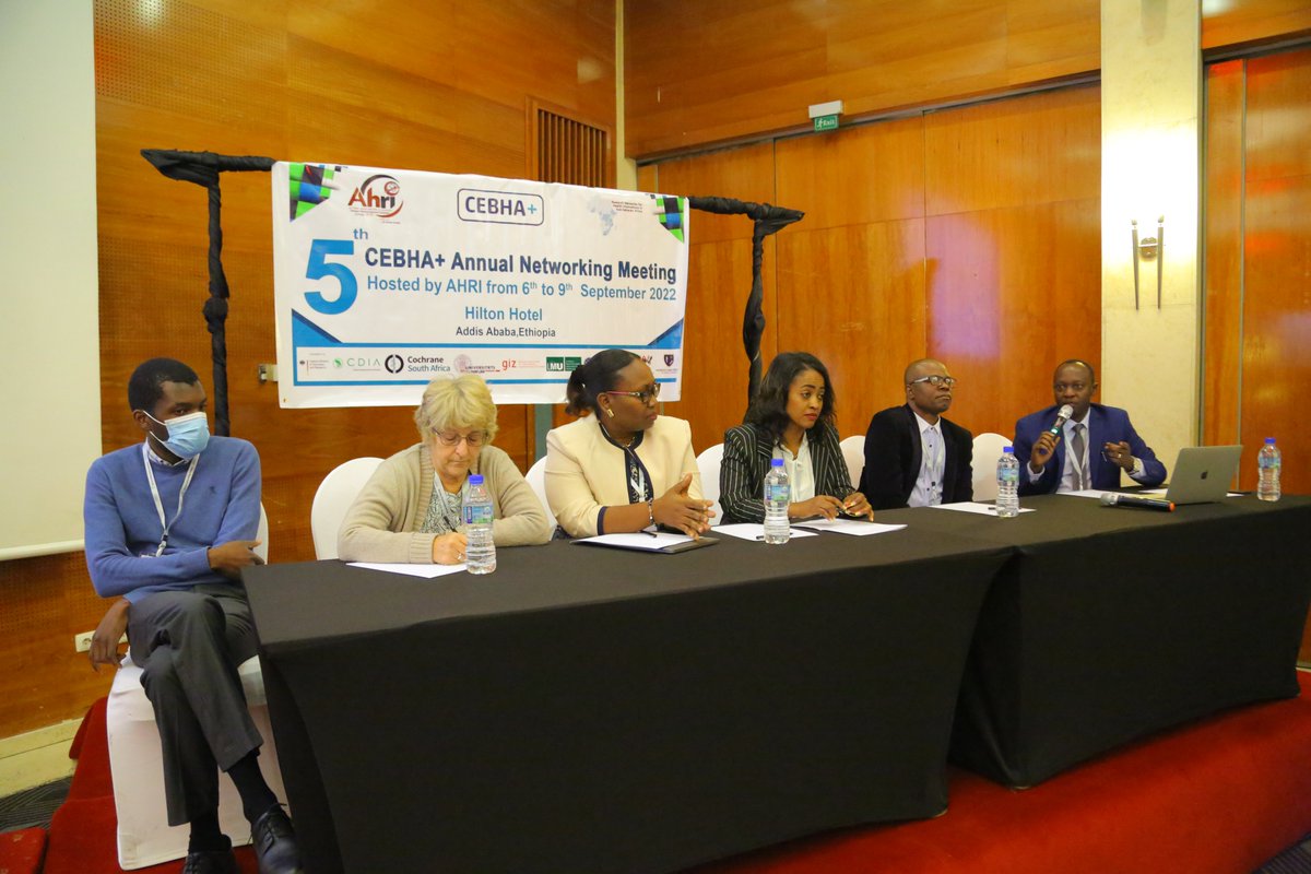 Cebha01's tweet photo. Its interesting having colleagues from different CEBHA+ sites #Ethiopia #Uganda #Rwanda #Germany #SouthAfrica #Malawi in one room reflecting on CEBHA+ activities in Research, networking and capacity building; and discussing next steps. 
#CEBHA5thNetworkingMeetingAHRI #Day1 https://t.co/th5ZwsqLYD