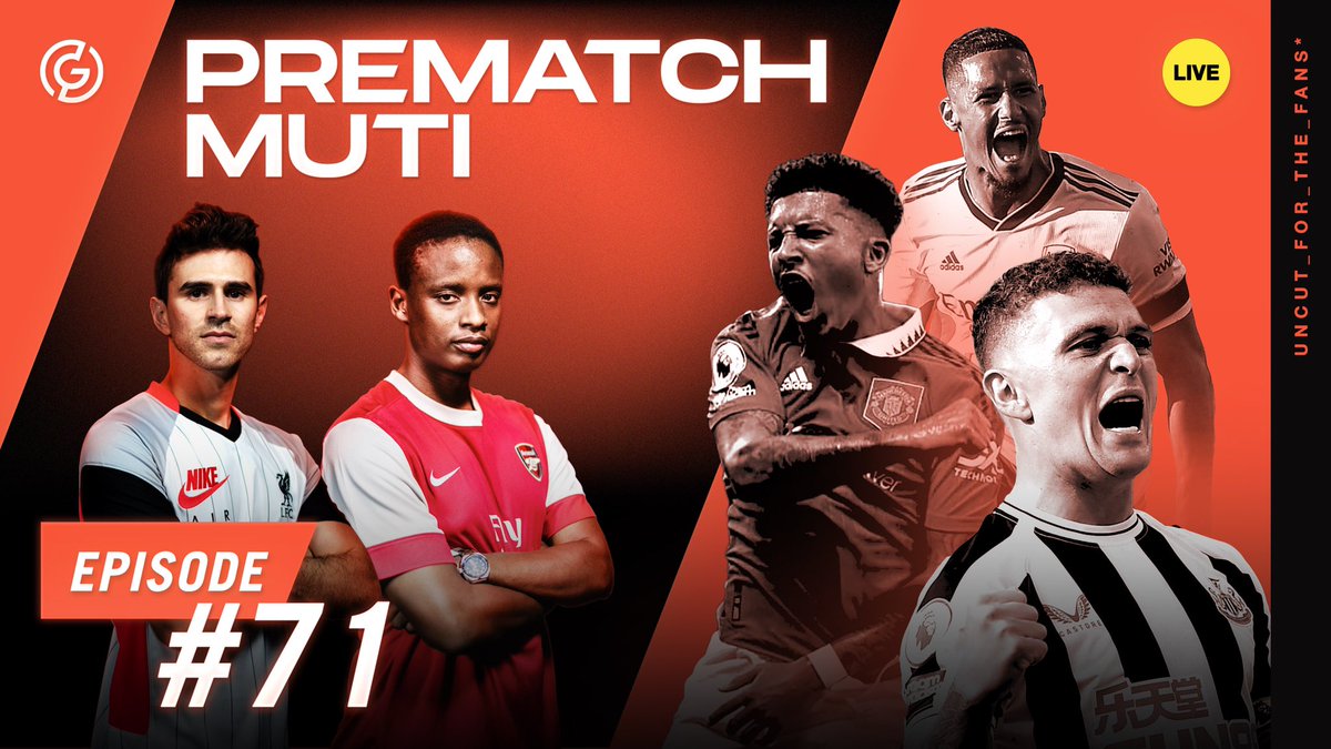 Goalloungetv's tweet photo. On #PrematchMuti tonight:

🔘Arsenal gunning top spot
🔘Newcastle to make big moves?
🔘Has Ten Hag’s revolution begun?
🔘Leeds stun Chelsea 3-0. 

👇🏾 Watch it here live at 20:00 (CAT):
📺 https://t.co/zmw8DQX2XS https://t.co/H5bZ5R5MiW