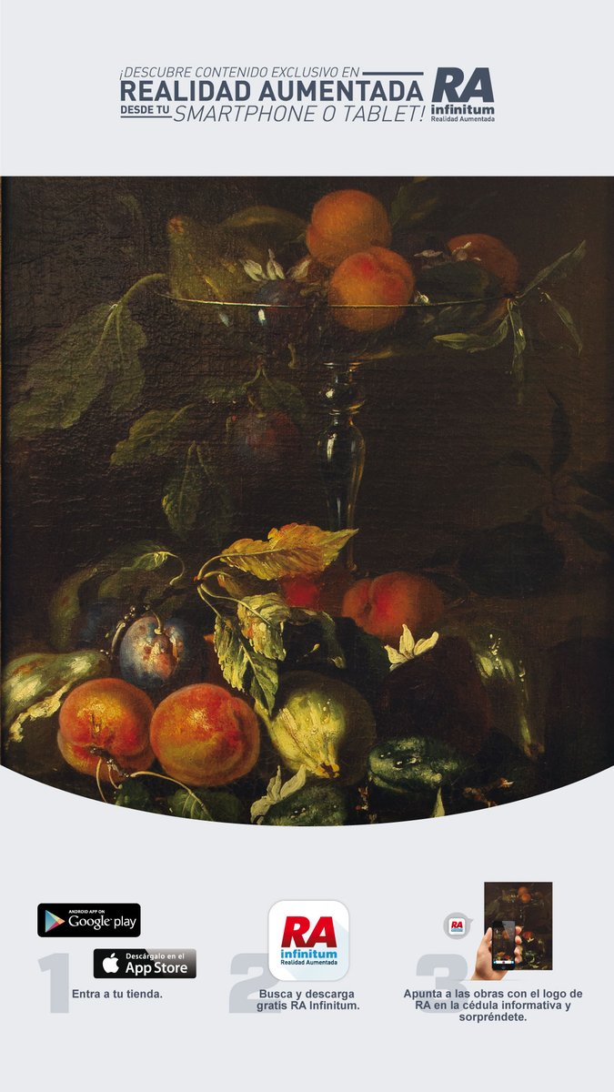 MeridaCultura1's tweet photo. ¡Descarga gratis 📲 RA Infinitum y sorpréndete con detalles de la vida de los artistas y referencias históricas de la colección 🍊 “Entre la vista y el gusto” de @ElMuseoSoumaya y Fundación Carlos Slim en salas del Centro Cultural #Olimpo! 
#MéridaMásFuerte 
@RenanBarrera https://t.co/OBcF1cVa8R