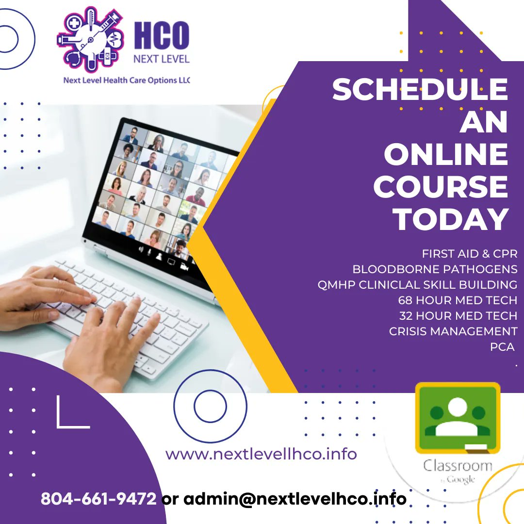 nextlevelhco's tweet photo. Check out our offered classes! We have what you need. Schedule a #training today! #CPR #CPRTraining #CPRCertified #CPRI #CPRSavesLives #cprclasses  #firstaidkit  #firstaidatwork #FirstAidPro #firstaidcourse #firstaidforparents #firstaidorganizer #rvaevents #RVABusiness https://t.co/QozcLZyQW5
