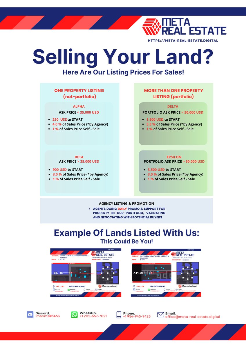 xMetaRealEstate's tweet photo. Check Out Our **BRAND NEW** Packages!

Our packages are now in USD form so that it's easier for people to determine the cost rather than going to google and searching "1 eth to usd" and so on.

Our packages have only very slightly changed in terms of costs.

#eth #metaverse #btc https://t.co/e0sygnNvwc