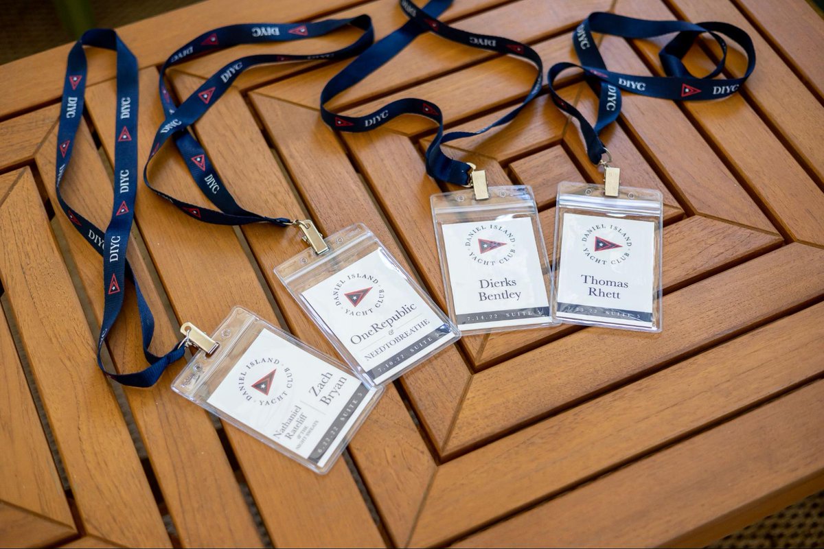 TargetMarketCHS's tweet image. It’s been a full summer of live music over @CreditOneStad! TargetMarket was happy to be part of the action by designing these concert lanyards for the Daniel Island Yacht Club.
