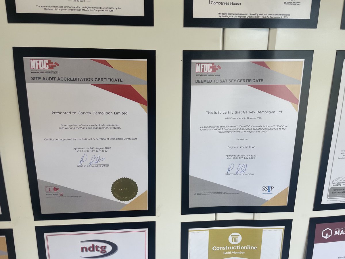 Another year gone and pleased to say we have achieved our ⁦@NFDCglobal⁩ deemed to satisfy compliance and site audit 😀