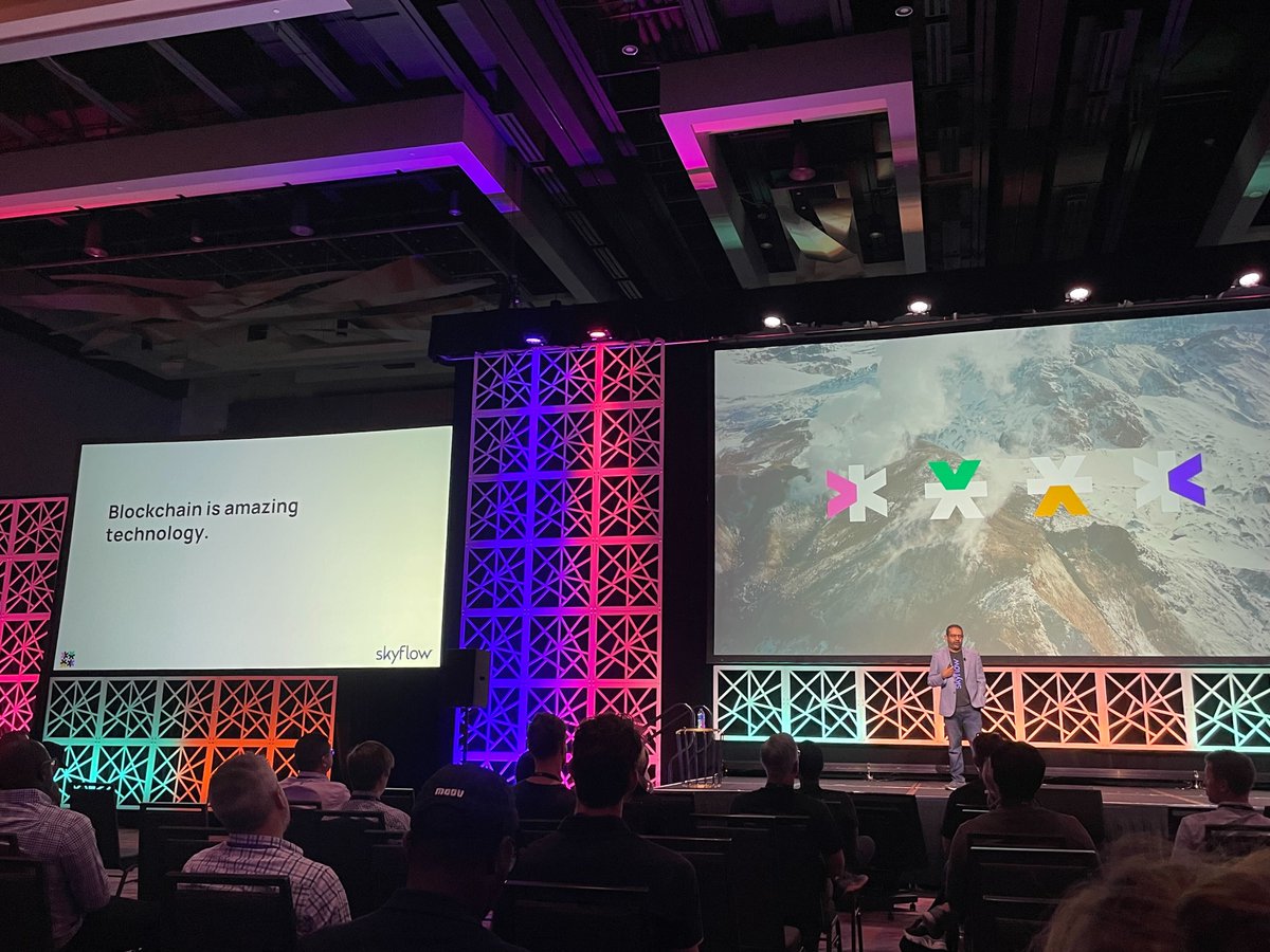 SkyflowAPI's tweet photo. @anshublog's keynote, now live @fintechdevcon!
#fintech_devcon https://t.co/3aB6NAUieh
