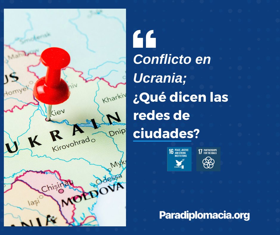 Paradiplomacia's tweet photo. La #NotaParadiplomática de hoy por @mariiansmahlij  

La solidaridad de las ciudades del mundo con las ciudades de Ucrania y el protagonismo de las redes 🌆🕊️🇺🇦

• Lee la nota acá: https://t.co/zJrlmmOxFb

#StandForFreedom #StandForUkraine
#RedesdeCiudades https://t.co/wDzF2Gi2qn