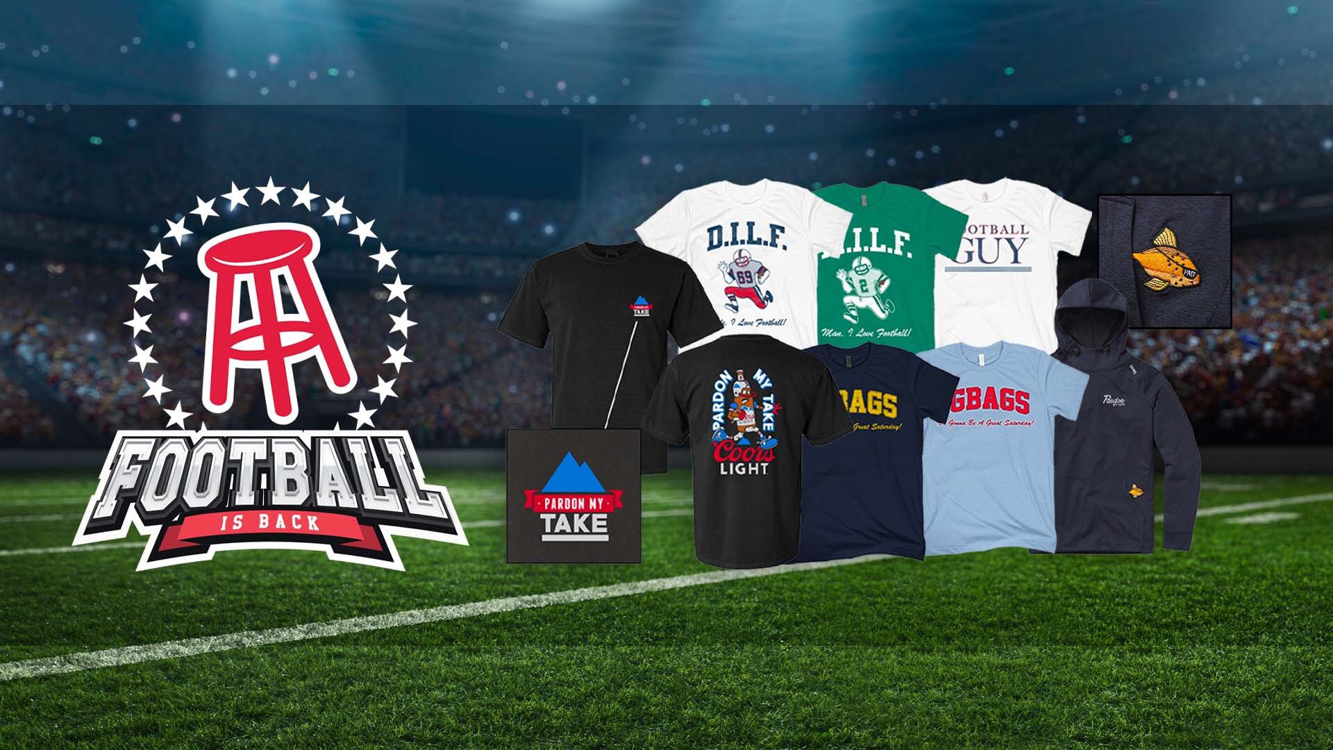 Barstool Sports Store on Twitter "FOOTBALL MERCH IS LIVE 🏈 https//t