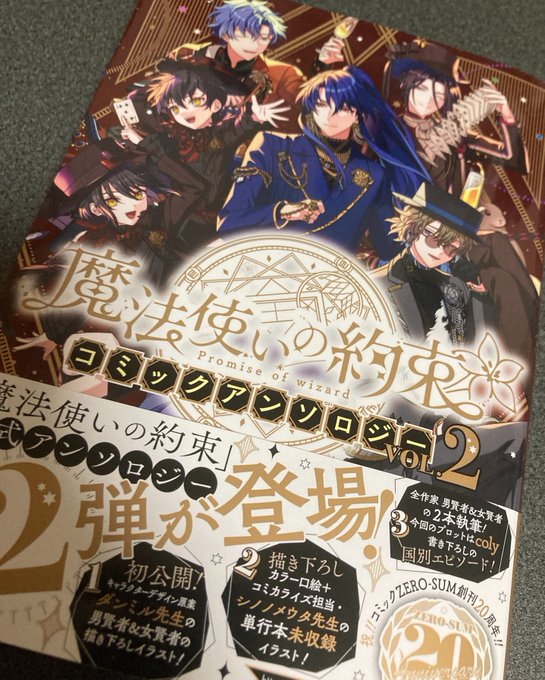本日発売の「魔法使いの約束 コミックアンソロジーVOL.2」にて、漫画を2本描かせていただきました!よろしくお願いいたします! https://t.co/N43Bd85juD 