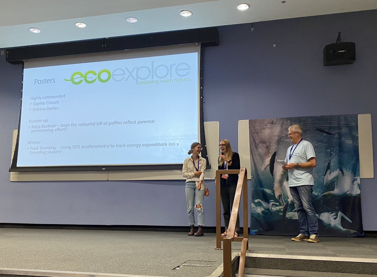 We had some fantastic posters too! Congratulations to Fred Tremblay <a href="/FredTremblay17/">Fred Tremblay</a> for first place, runner-up Katja Kochvar <a href="/gotcha__katja/">Katja Kochvar</a>, and highly recommended posters by Sophie Crouch <a href="/sophiecrouch_/">Sophie Crouch</a> and Katrina Davies <a href="/katrinarosheen/">Katrina Siddiqi-Davies</a> 🥇 #CorkSeabirds