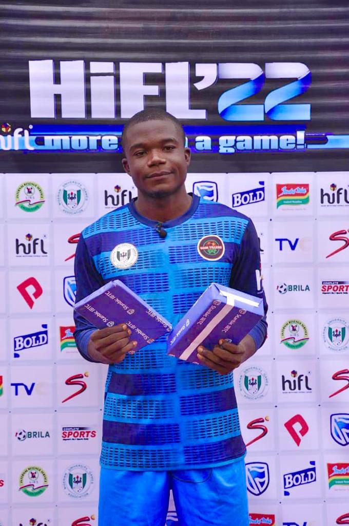 Jacob Tergema of  <a href="/UAMTillers/">UAM Tillers</a> was the 'Stanbic IBTC Man of the Match' for the #HiFL2022 Round of 16 second leg match between  ILORINWarriors and <a href="/UAMTillers/">UAM Tillers</a>.

Well deserved 👏

#HiFLNigeria
#HiFL2022
#HiFLR16
#HiFLStanbicIBTC2022
#UNILORINVsUAM