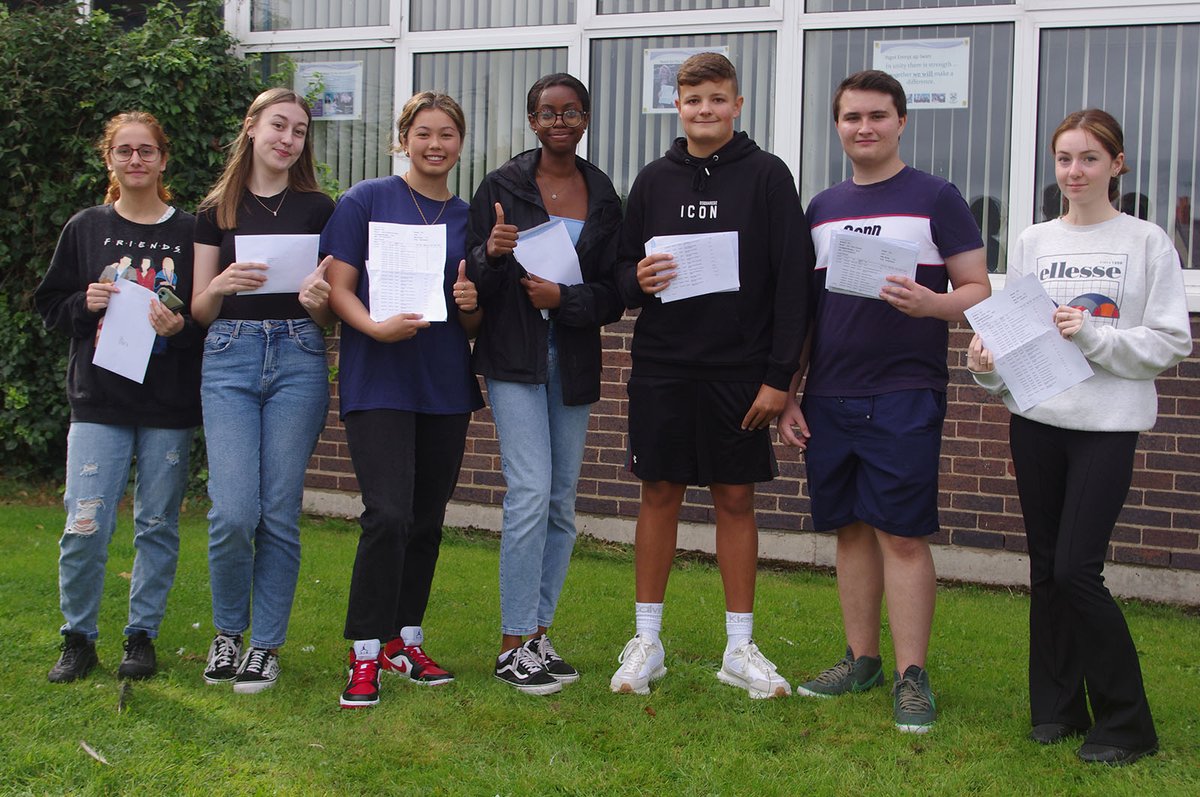 emrysapiwansch's tweet photo. We are tremendously proud of all that our Year 11 learners have achieved today. It has been wonderful to see so many who are thrilled at their success. We look forward to welcoming them to Sixth Form and wish them well in their next steps. #DareToAchieve  #GCSEResultsDay https://t.co/mKyYtmfd9I