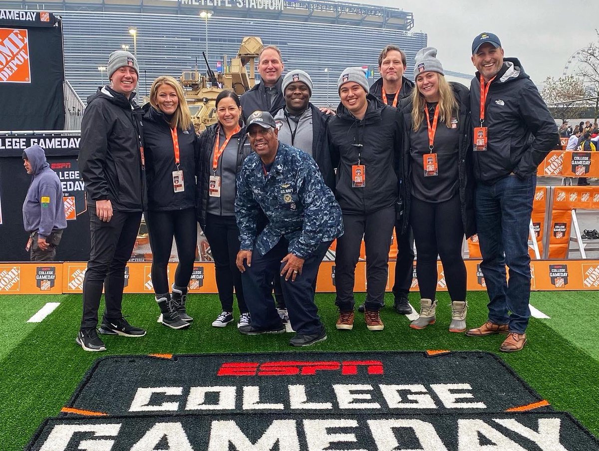 MattChelap's tweet photo. This weekend we celebrate a special anniversary. 20 years ago, one of the most iconic sport partnerships began. ESPN College GameDay Built by The Home Depot

@Octagon is excited to help our client @HomeDepot commemorate this special moment #myoctagon #collegegameday #sportsbiz https://t.co/QivKS7Roqd