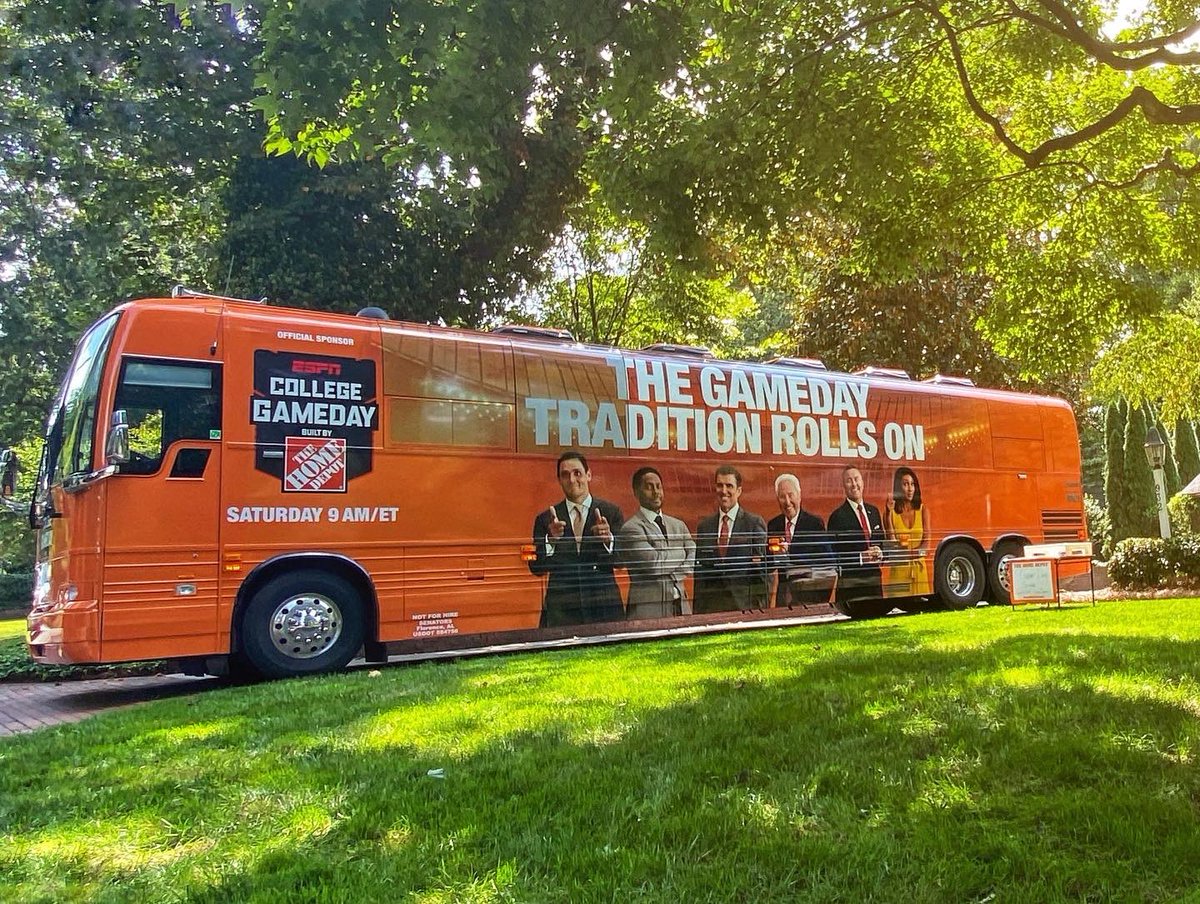 MattChelap's tweet photo. This weekend we celebrate a special anniversary. 20 years ago, one of the most iconic sport partnerships began. ESPN College GameDay Built by The Home Depot

@Octagon is excited to help our client @HomeDepot commemorate this special moment #myoctagon #collegegameday #sportsbiz https://t.co/QivKS7Roqd