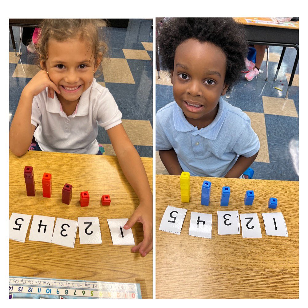 hinkehi's tweet photo. Kindergarten loved building towers of cubes up to number five !@LelyLionsRoar https://t.co/FtKqaTynSk