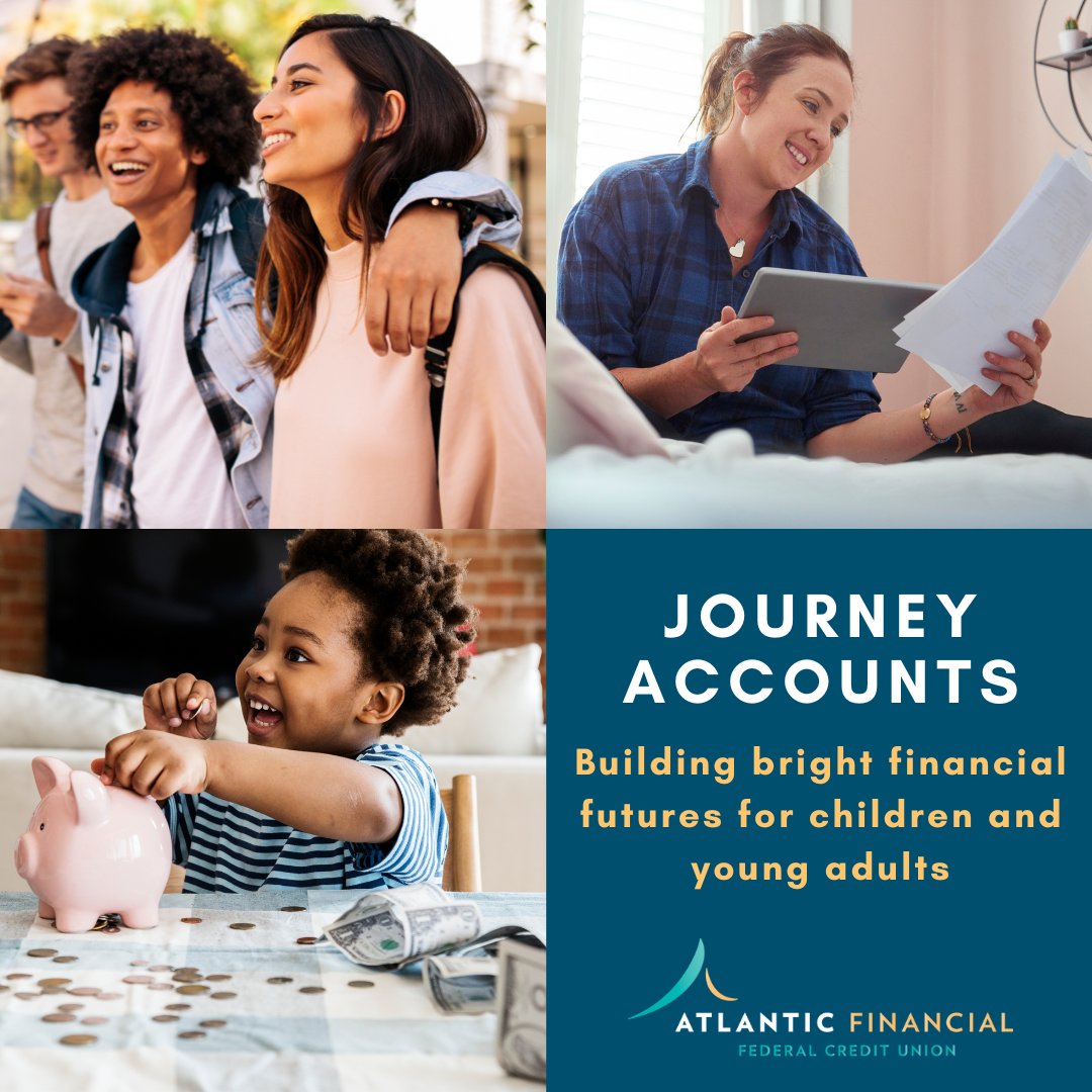 affcuMD's tweet photo. It's back to school season. Let AFFCU help educate the youth &amp; young adults in your life on the importance of managing money. Give them the tools to create a path to a bright financial future.  A Journey account is available for members age 25 and under.
https://t.co/H11jrP8Bmh https://t.co/npwcfkOfR3