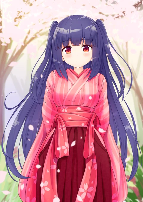 桜とこよ去年よりもうまく描けるように気合を入れて! #かくりよの門 