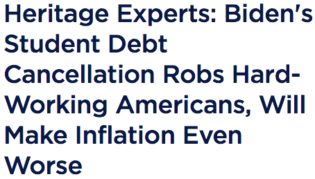 sarahlazare's tweet photo. Reminder that the Heritage Foundation, which is cranking out takes like this, is funded by billionaires and their foundations, and the chair of its board of trustees is the former CEO of Peter Island Resorts. Hardly experts in "hard-working America." https://t.co/Q4ApuyBI3q