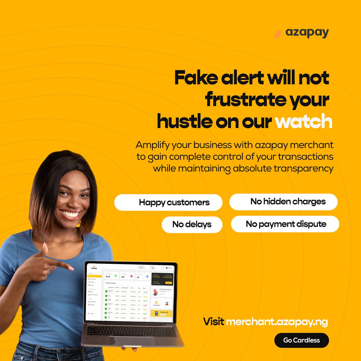 myazapay's tweet photo. Fake Alert?

Not on our watch!🙅🏽‍♂️🙅🏽‍♀️

Gain complete control of all payment transactions with complete transparency!

Only Azapay can run it😁😁😁

Visit https://t.co/mjY3BdY5Oa now to get onboard🚀🚀🚀
.
.
#Azapay #MyAzapay #Azapayng #Azatag #merchant #AzapayMerchants https://t.co/4D70oE0aB4