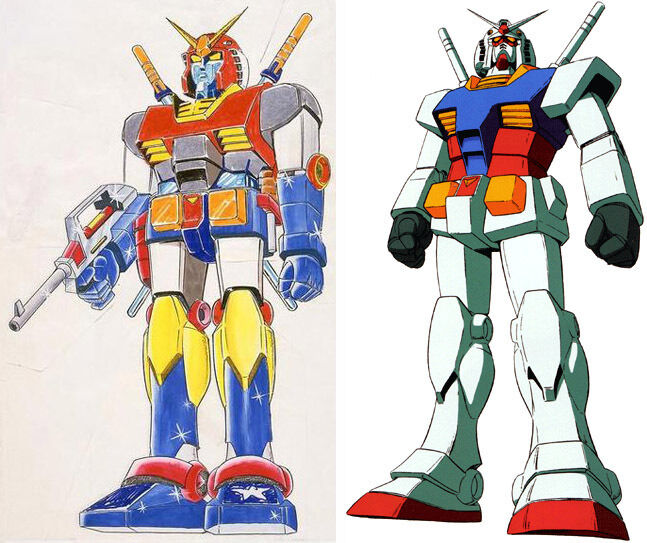 ガンダムのカラーリングについて
当時、右の方で企画通すの苦労しただろうね、
左なら一発で通ったでしょう。
と、勝手に思ってみた。 