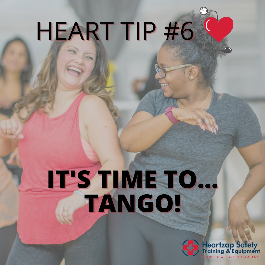 heartzapsafety's tweet photo. Dancing works your heart and lungs, helping to improve your heart health. 

A study shows that moderate-intensity dancing is linked to a lower risk of heart disease. Dancers were found to have a 46% lower risk of cardiovascular death.

#dancing #hearthealth #healthandsafety https://t.co/OAMI0OLMBv
