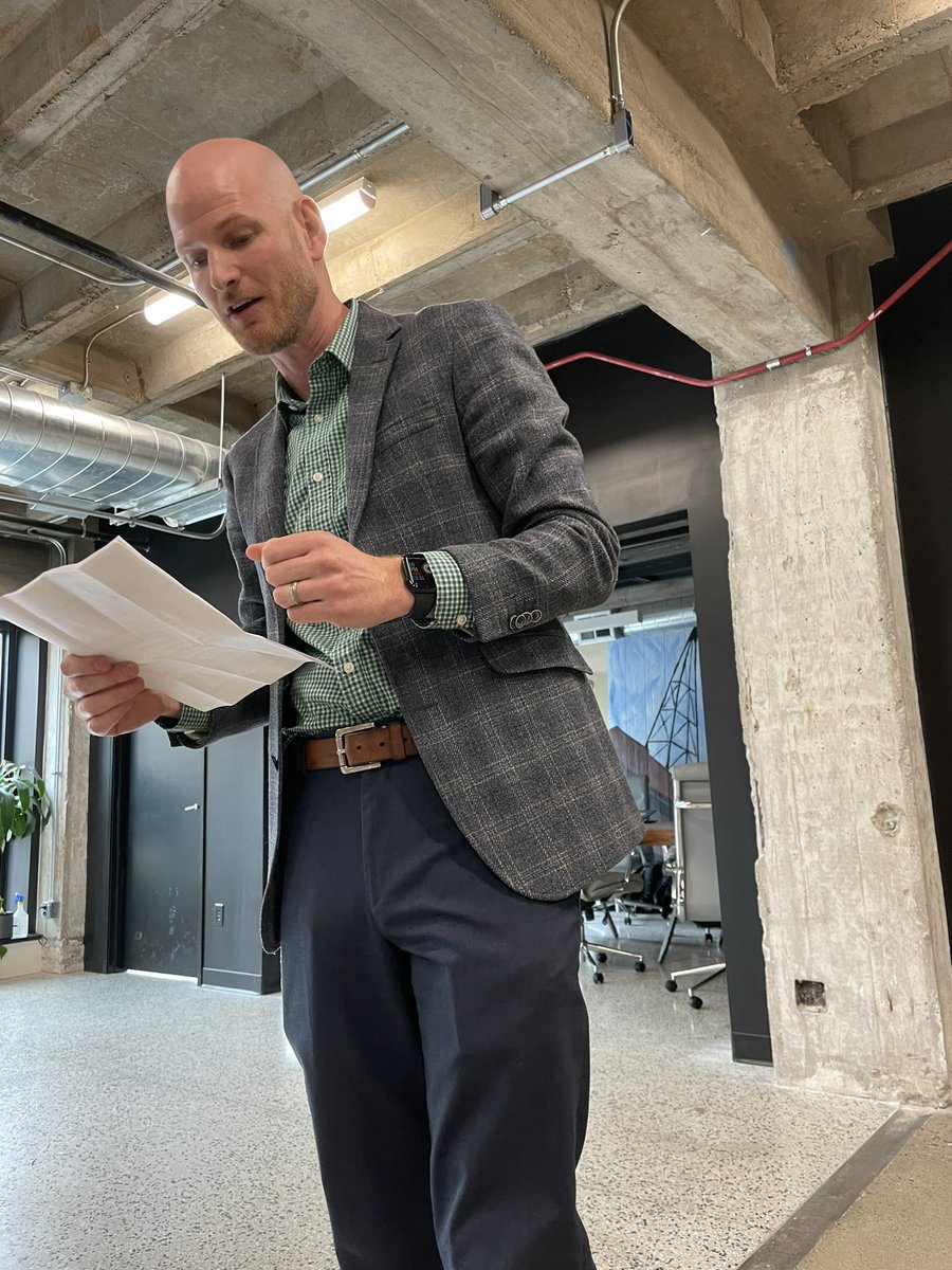 Event 3: listening session on gaps in the ag tech ecosystem, held with start ups, corporations, education and subject matter experts, at <a href="/PrairieDen/">The Prairie Den</a>. Co-hosted by <a href="/TheGrandFarm/">Grand Farm</a>, @FMAmbassadors, and <a href="/NDSUVPRCA/">NDSU Research & Creative Activity</a> <a href="/NDSU/">North Dakota State University</a> to partner on a Regional Innovation Engine!