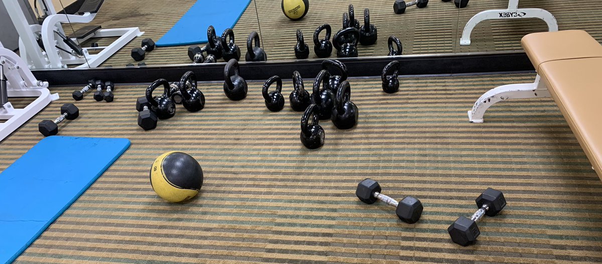 barbara_b_abel's tweet photo. I have thoughts for the parents who raised an adult who thought leaving the gym not how they found it was okay. ACK! RERACK!
#liveincommunity https://t.co/bCLW6V9KAb