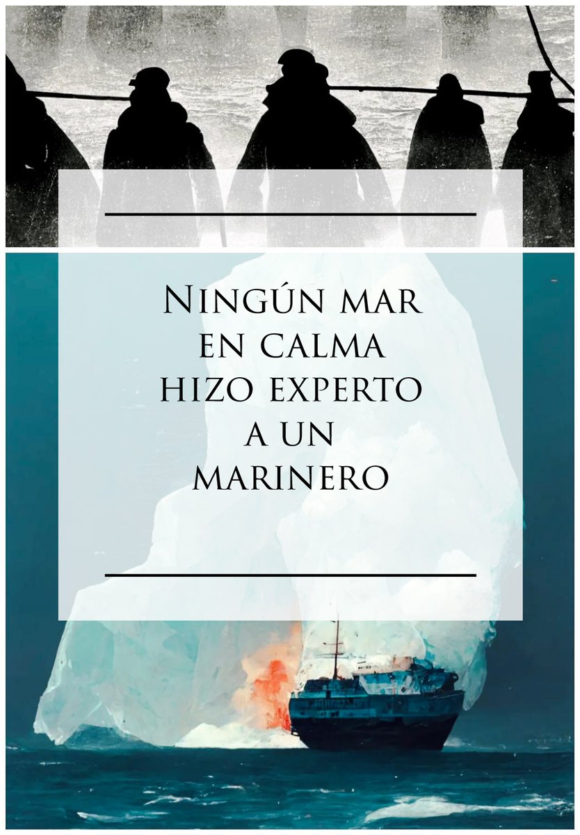 IoLibros's tweet photo. Ningún mar en calma hizo experto a un marinero. Síguenos para más. https://t.co/SCaUgHqchN